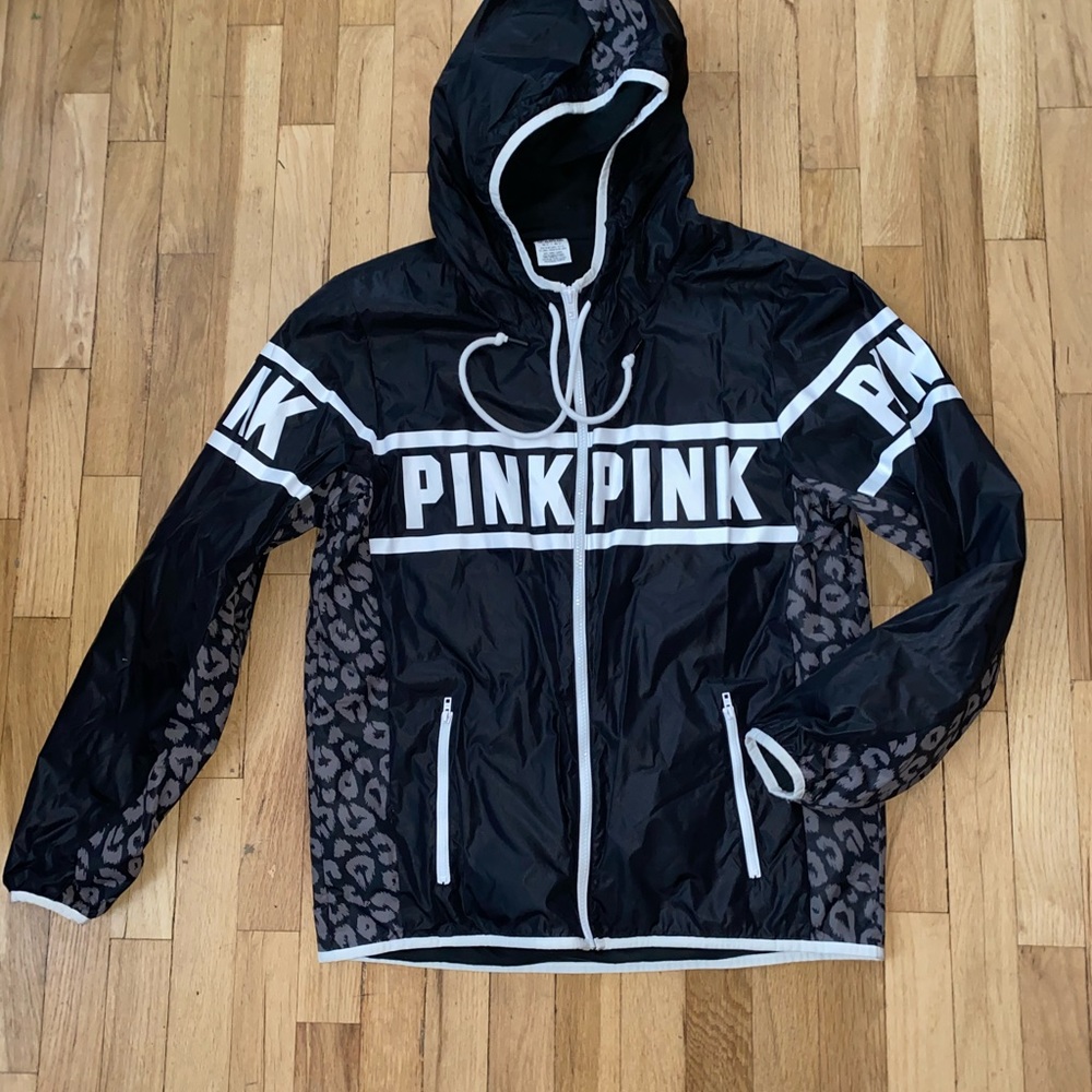 Victoria’s Secret PINK Leopard Print Anorak Rain Coat🐆